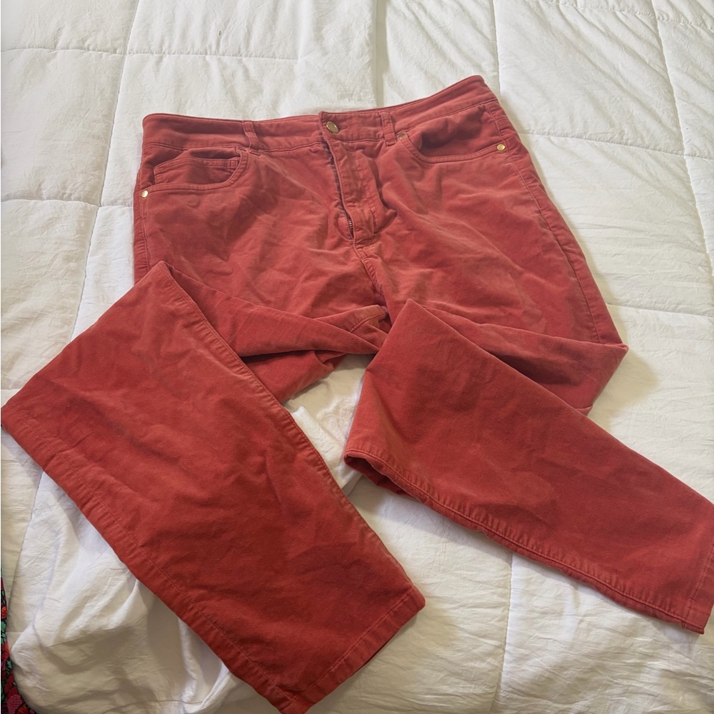J. McLaughlin Women’s Corduroy Pants in Nantucket Red